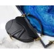 Dior Saddle Mini Bag In Black Grained Calfskin