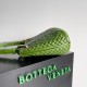 Bottega Veneta Clicker Small Bag in Avocado Intrecciato Lambskin