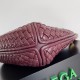 Bottega Veneta Clicker Small Bag in Bordeaux Intrecciato Lambskin