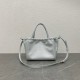 Celine Small Cabas Drawstring Cuir Triomphe Bag in Blue Calfskin