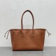 Celine Cabas Drawstring Cuir Triomphe Bag in Brown Calfskin