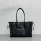 Celine Cabas Drawstring Cuir Triomphe Bag in Black Calfskin