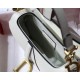 Dior Saddle Mini Bag In White Grained Calfskin