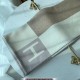 Hermes Avalon Vibration Throw Blanket in Naturel Wool and Cashmere