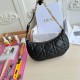 Dior CD Lounge Bag in Black Macrocannage Lambskin