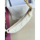 Dior CD Lounge Bag in White Macrocannage Lambskin