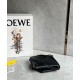 Loewe Mini Puzzle Fold Tote Bag in Black Calfskin