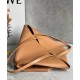 Loewe Medium Puzzle Fold Tote Bag in Tan Calfskin