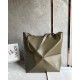 Loewe Large Puzzle Fold Tote Bag in Dark Green Calfskin