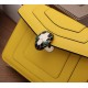 Bvlgari Serpenti Forever Small Crossbody Bag in Yellow Leather