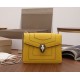 Bvlgari Serpenti Forever Small Crossbody Bag in Yellow Leather