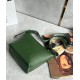 Loewe Cubi Small Bag in Green Calfskin and Jacquard