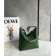 Loewe Cubi Small Bag in Green Calfskin and Jacquard