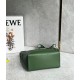 Loewe Cubi Small Bag in Green Calfskin and Jacquard