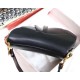 Dior Saddle Bag In Black Smooth Calfskin