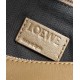 Loewe Cubi Small Bag in Winter Brown Calfskin and Jacquard