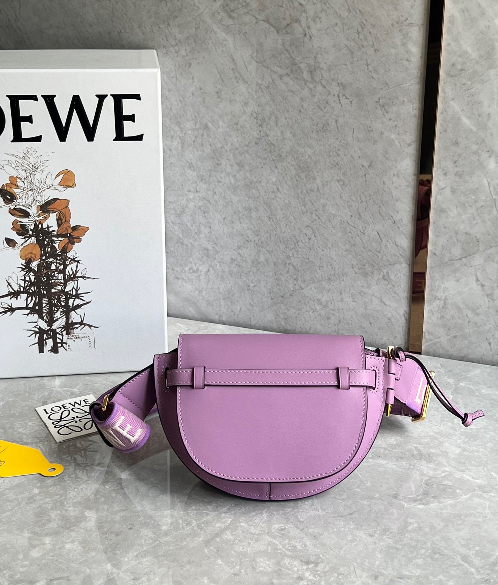 Loewe Gate Dual Mini Bag in Guimauve Calfskin