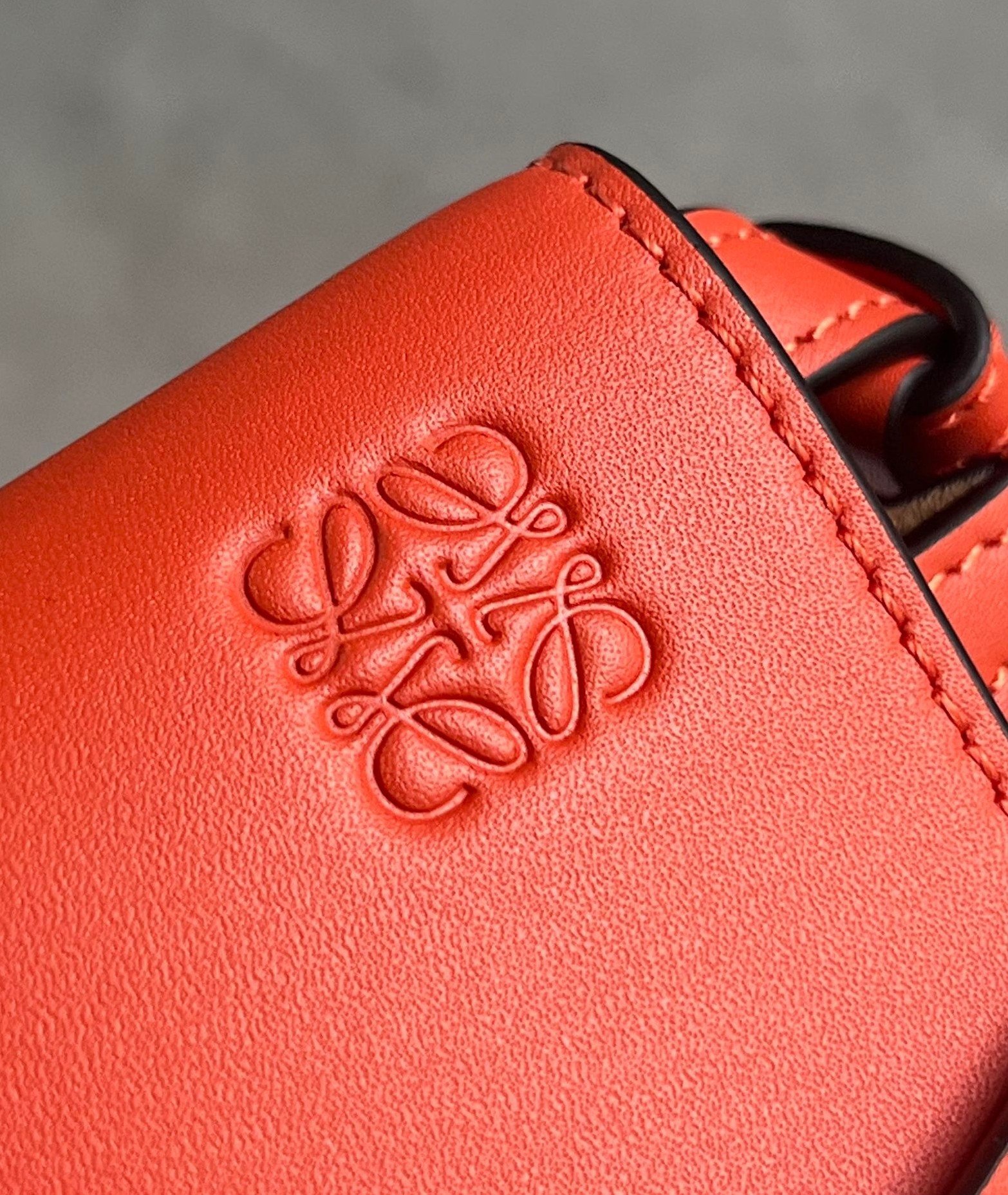 Loewe Gate Dual Mini Bag in Sunrise Orange Calfskin