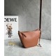 Loewe Mini Hammock Hobo Bag in Brown Calfskin