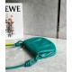 Loewe Paseo Satchel Bag in Green Nappa Leather