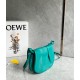 Loewe Paseo Satchel Bag in Green Nappa Leather