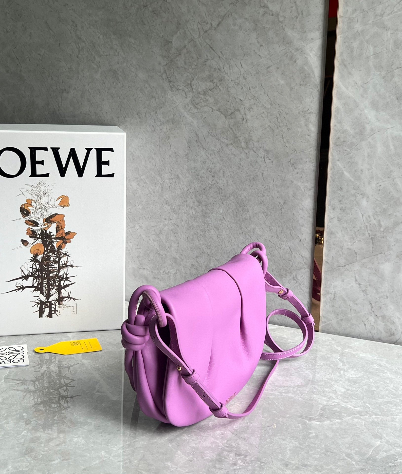 Loewe Paseo Satchel Bag in Rockrose Nappa Leather