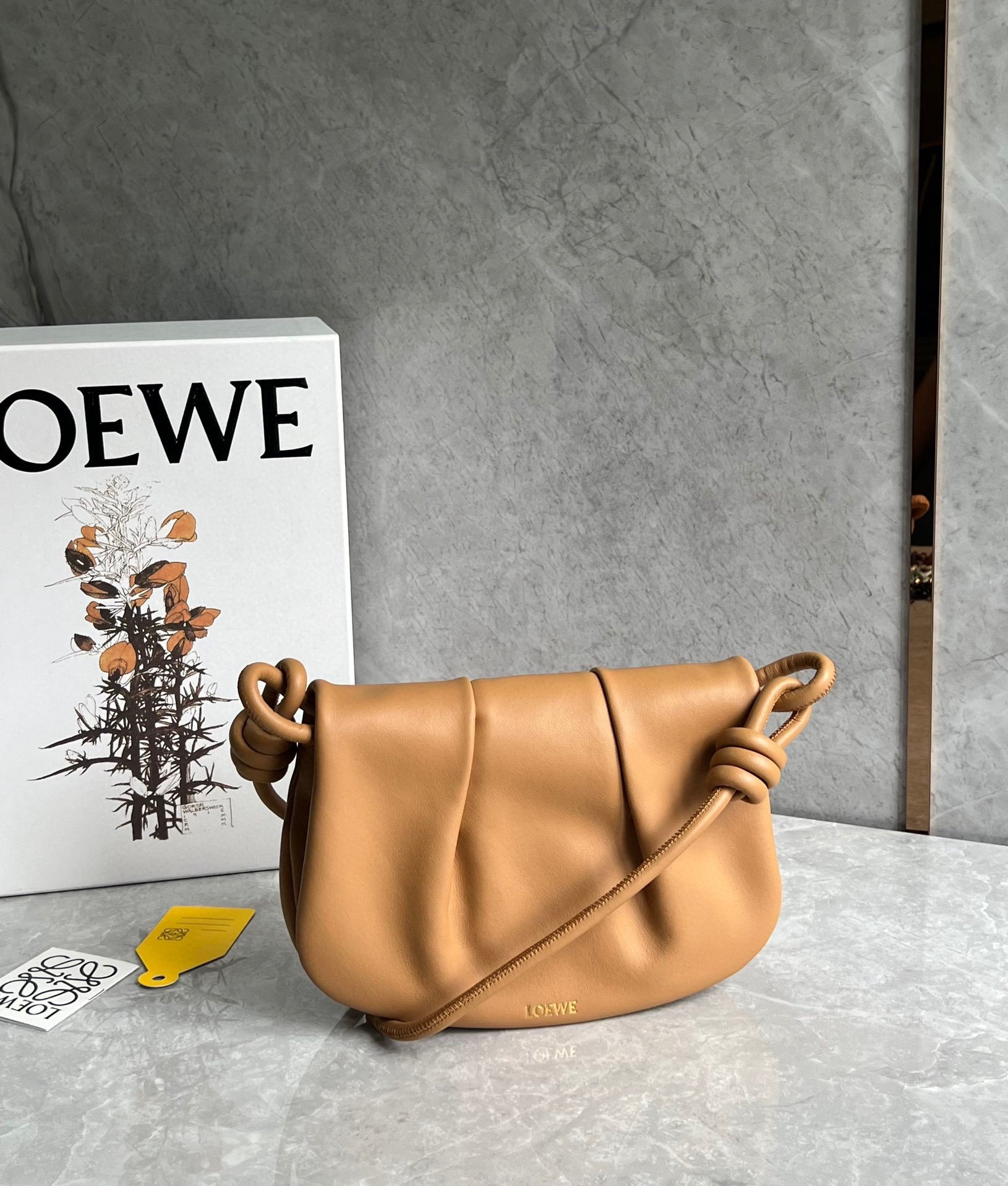 Loewe Paseo Satchel Bag in Warm Desert Nappa Leather