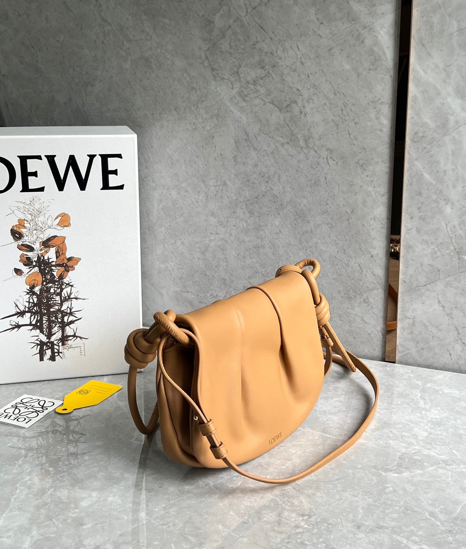 Loewe Paseo Satchel Bag in Warm Desert Nappa Leather