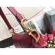 Dior Saddle Bag In Red Smooth Calfskin