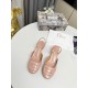 Dior Day Slingback Pumps 35MM in Nude Patent Calfskin