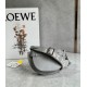 Loewe Gate Dual Mini Bag In Grey Calfskin