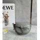 Loewe Gate Dual Mini Bag In Grey Calfskin