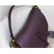 Dior Saddle Bag In Amaranth Grained Calfskin