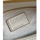 Loewe Puzzle Small Bag in Multicolor Angora and Beige Calfskin