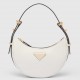 Prada Arque Mini Shoulder Bag in White Leather