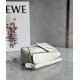 Loewe Puzzle Mini Bag In White Grained Calfskin