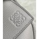 Loewe Puzzle Small Bag In Pearl Grey Grained Leather