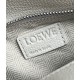 Loewe Puzzle Small Bag In White Grained Leather