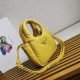 Prada Small Top-handle Bag in Yellow Nappa Leather