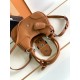 Prada Moon Bag in Caramel Padded Nappa Leather