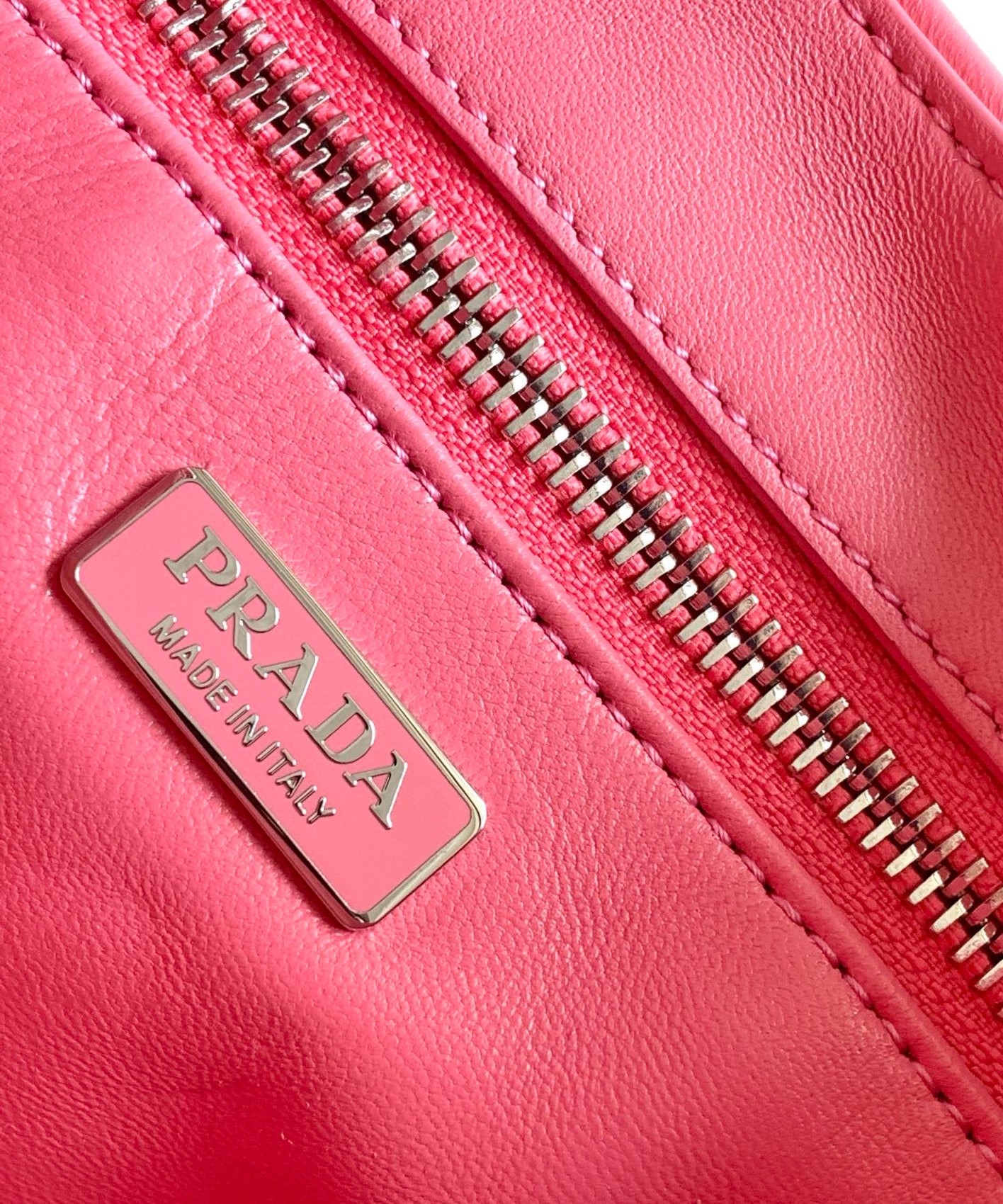 Prada Moon Bag in Pink Padded Nappa Leather