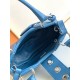 Prada Moon Bag in Blue Padded Nappa Leather