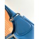 Prada Moon Bag in Blue Padded Nappa Leather