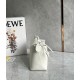 Loewe Puzzle Edge Small Bag In White Satin Calfskin