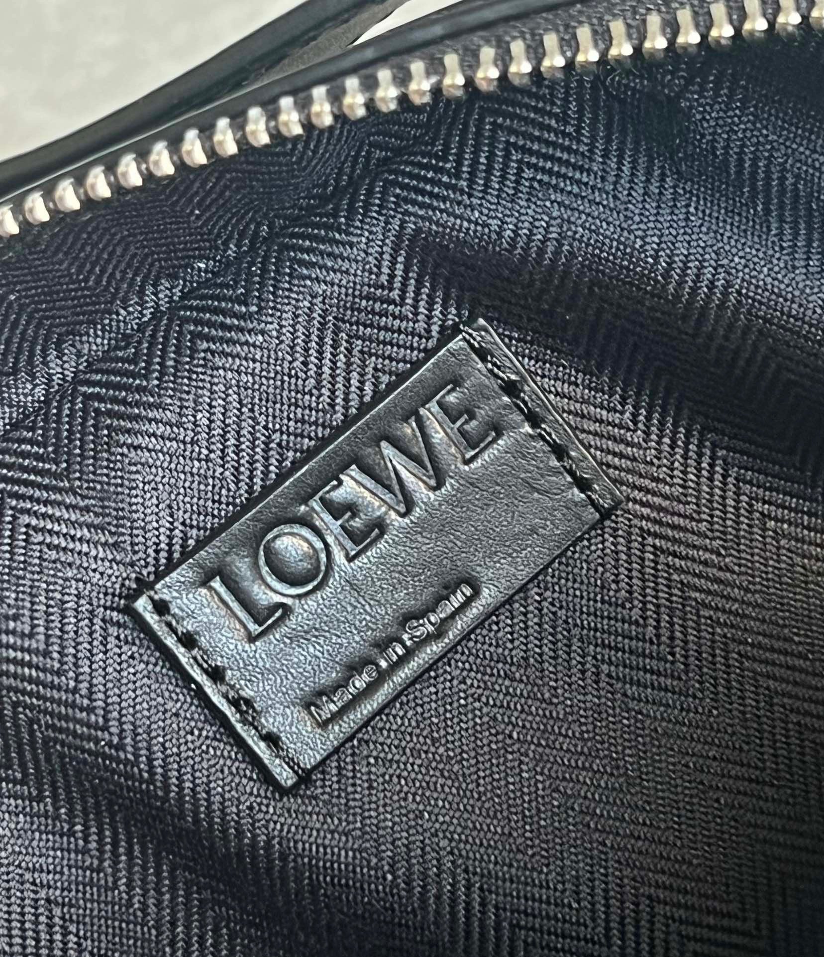 Loewe Mini Camera Crossbody Bag in Black Calfskin