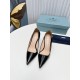 Prada Pumps 95mm in Black Patent Leather