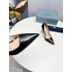 Prada Pumps 95mm in Black Patent Leather