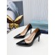 Prada Pumps 95mm in Black Patent Leather