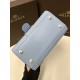 Delvaux Brillant Mini Bag in Azure Box Calf Leather