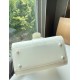 Delvaux Brillant Mini Bag in Ivory Box Calf Leather